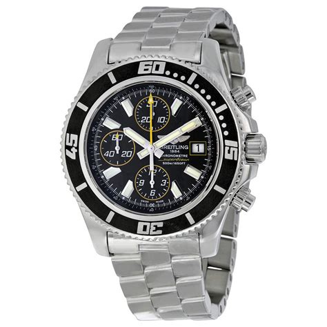 breitling superocean chronograph ii abyss black and yellow dial|Breitling Superocean price.